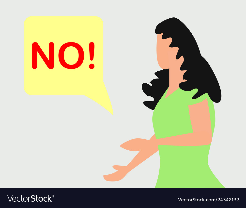 No furious screaming woman rebel anngry Royalty Free Vector