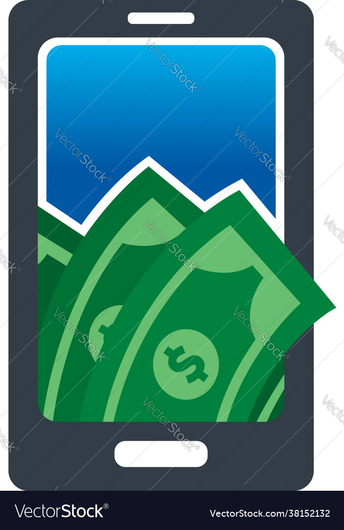 Phone pay logo designs concept digital money Vector Image