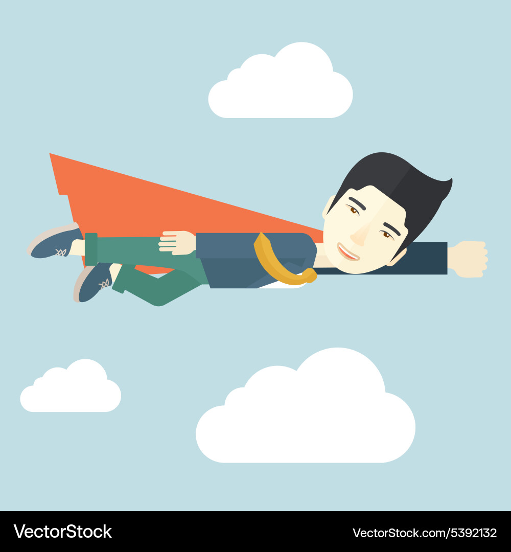 Superhero businessman Royalty Free Vector Image