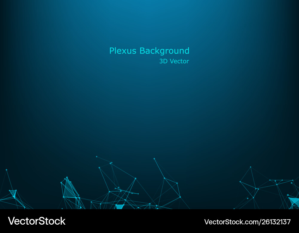 Abstract polygonal space low poly dark background Vector Image