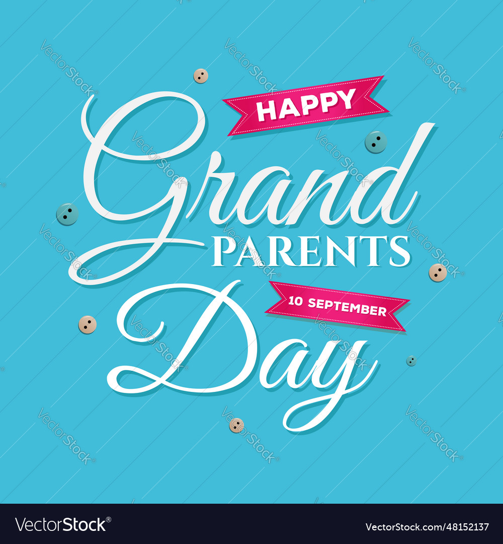 Happy grandparents day concept design Royalty Free Vector