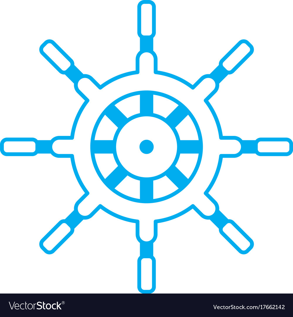 Boat ship wheel Royalty Free Vector Image VectorStock
