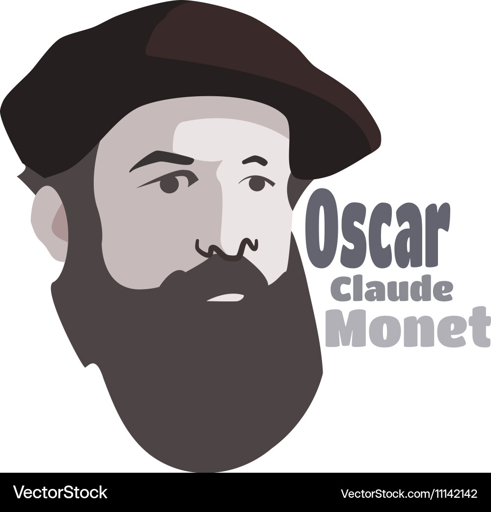 Claude Vector Image Claude monet Royalty Free Vector Image - VectorStock
