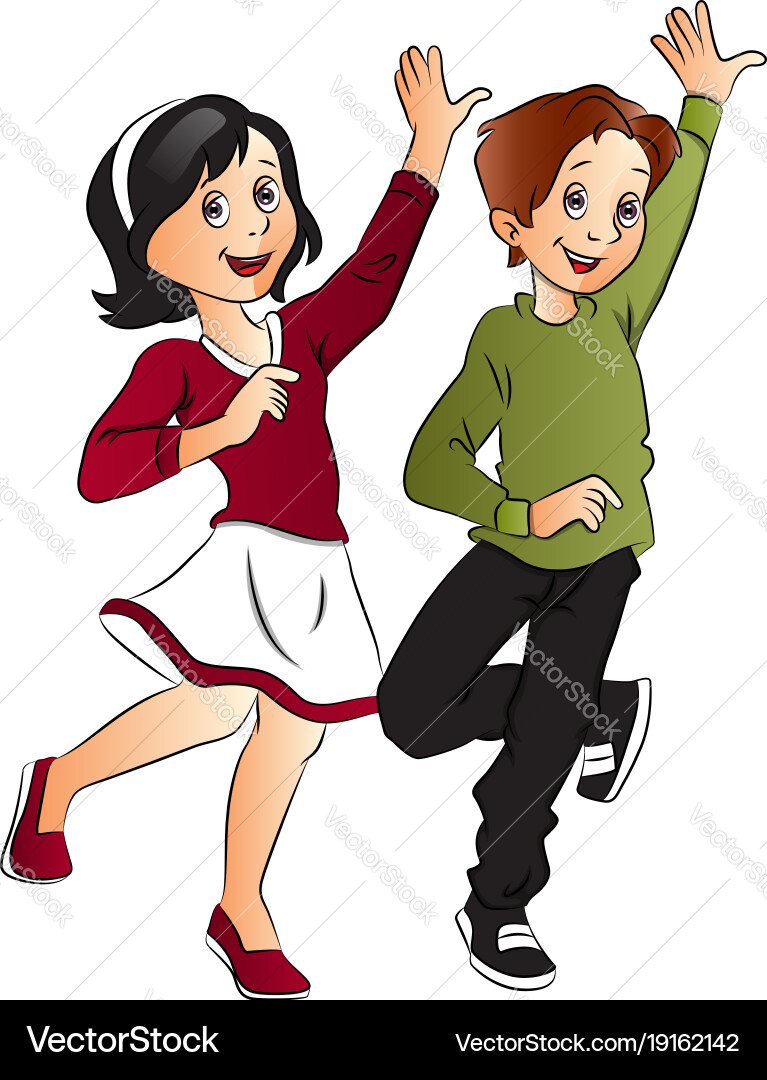 Couple dancing Royalty Free Vector Image - VectorStock