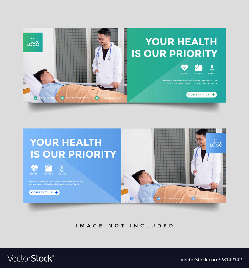 Healthcare Medical Banner Promotion Template Vector Image