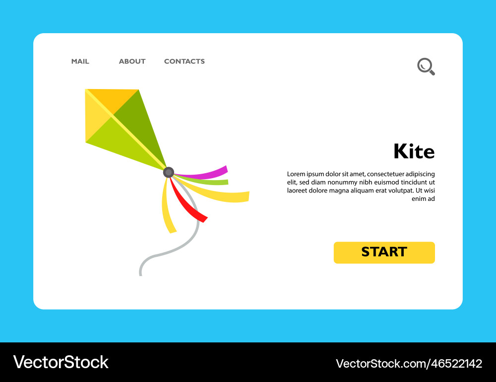 Kite icon Royalty Free Vector Image - VectorStock