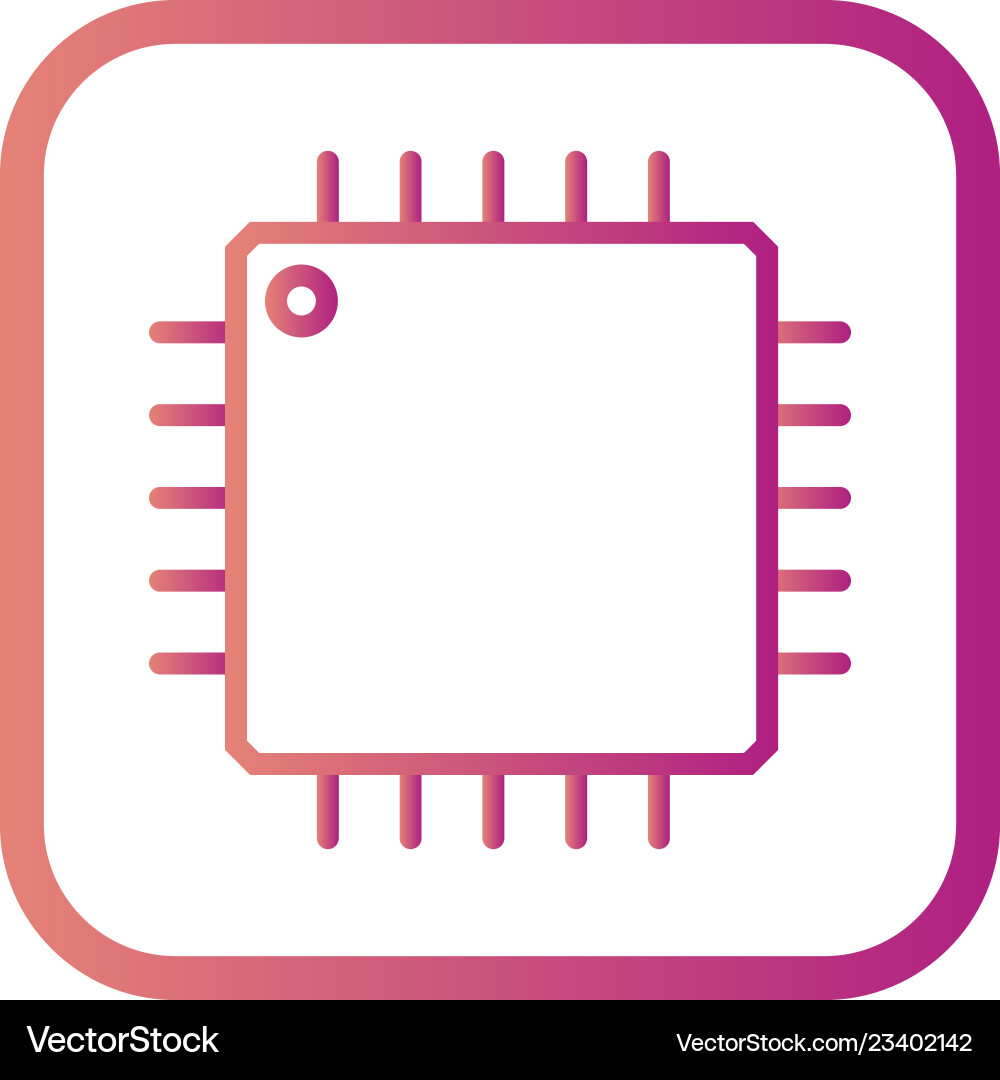 Processor icon Royalty Free Vector Image - VectorStock