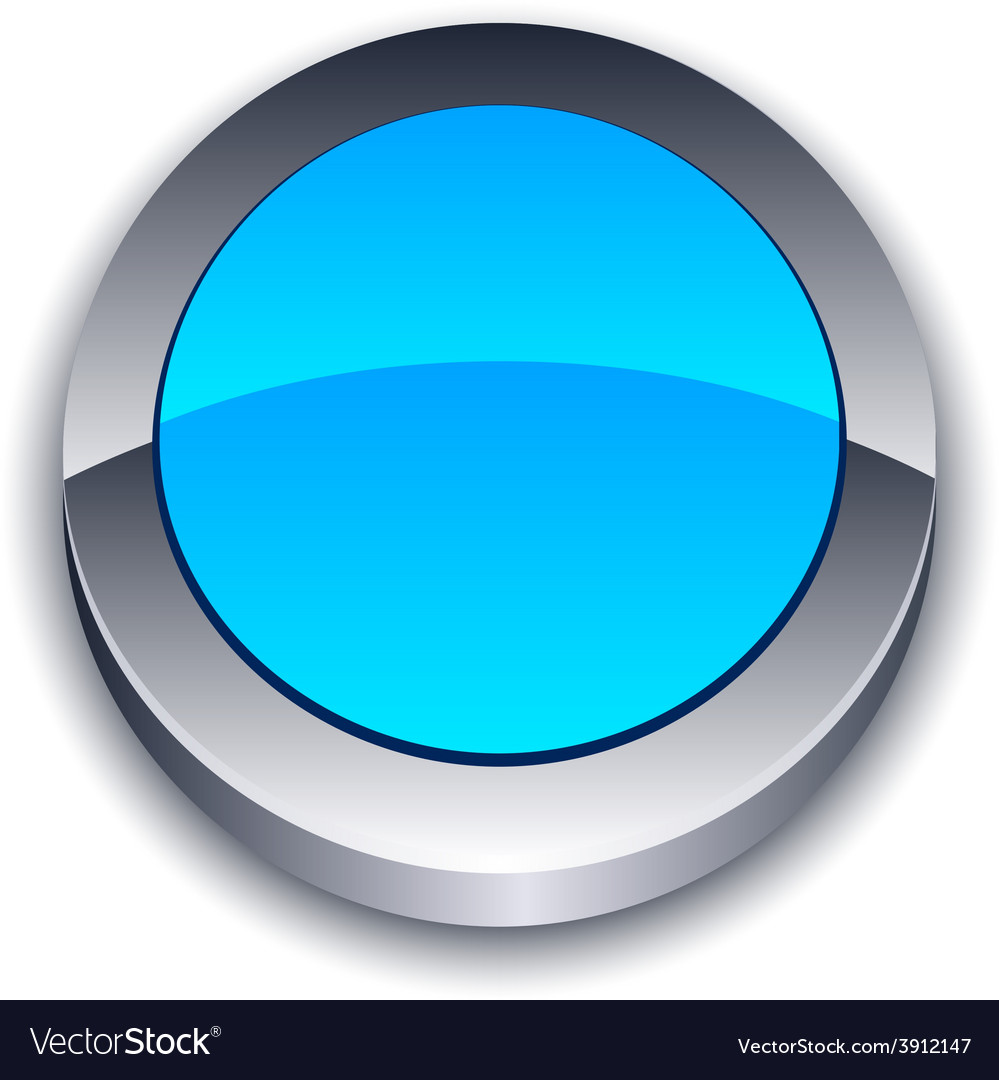 Glossy 3d button Royalty Free Vector Image - VectorStock