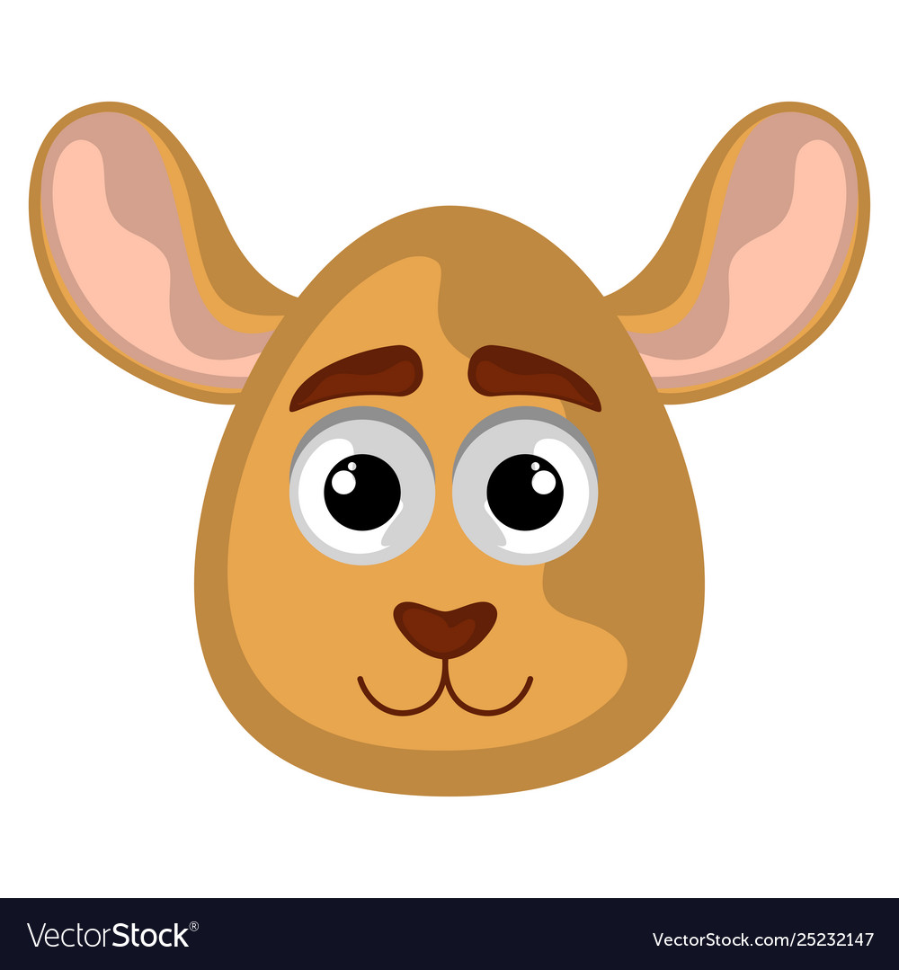 Isolated cute avatar a kangaroo Royalty Free Vector Image Isolated cute avatar a kangaroo Royalty Free Vector Image