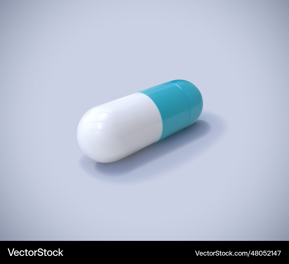 Medicine pill pharmaceutical product mockup Vector Image
