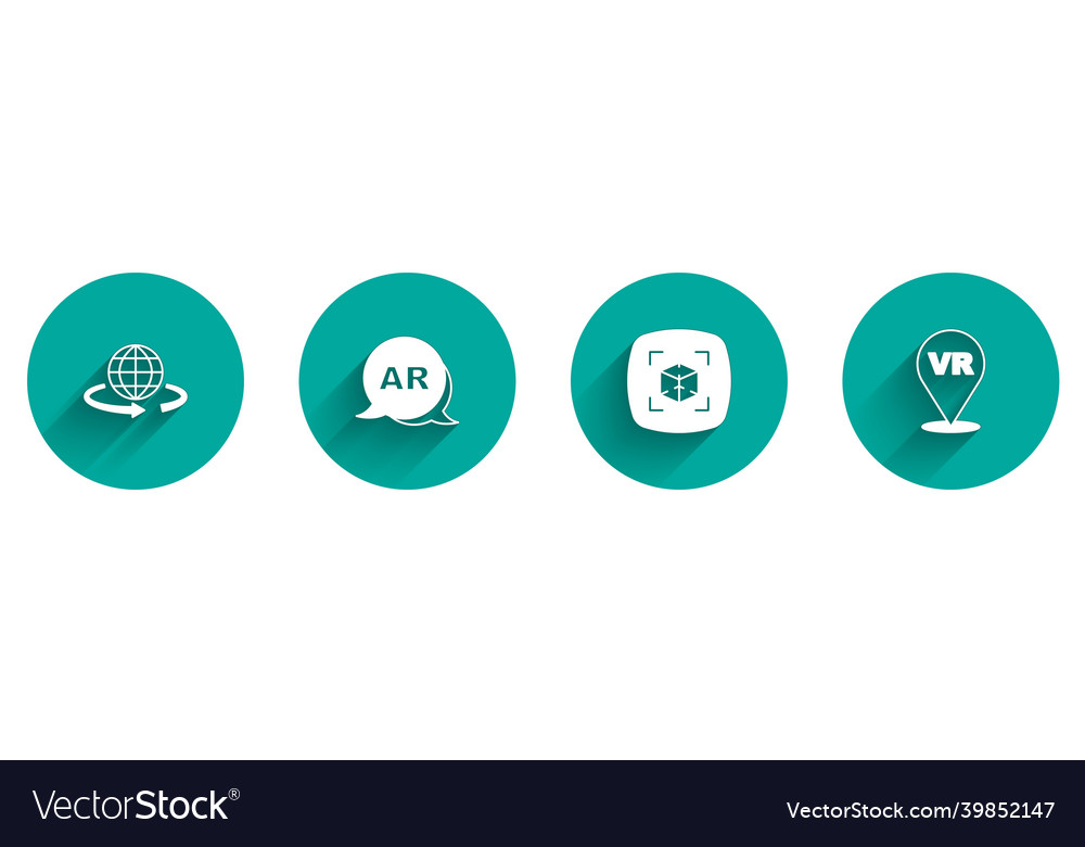 Set 3d Modeling Augmented Reality Ar And Virtual Vector Image Set 3d Modeling Augmented Reality Ar And Virtual Vector Image