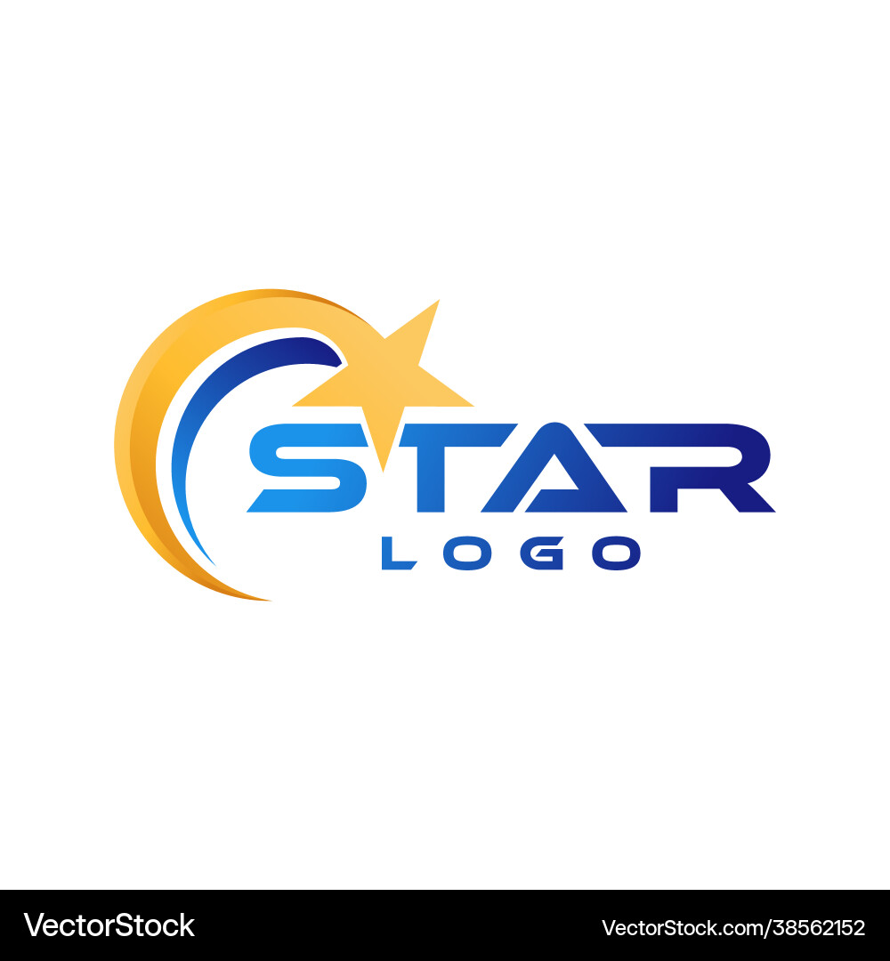 Abstract star logo icon design template simple Vector Image
