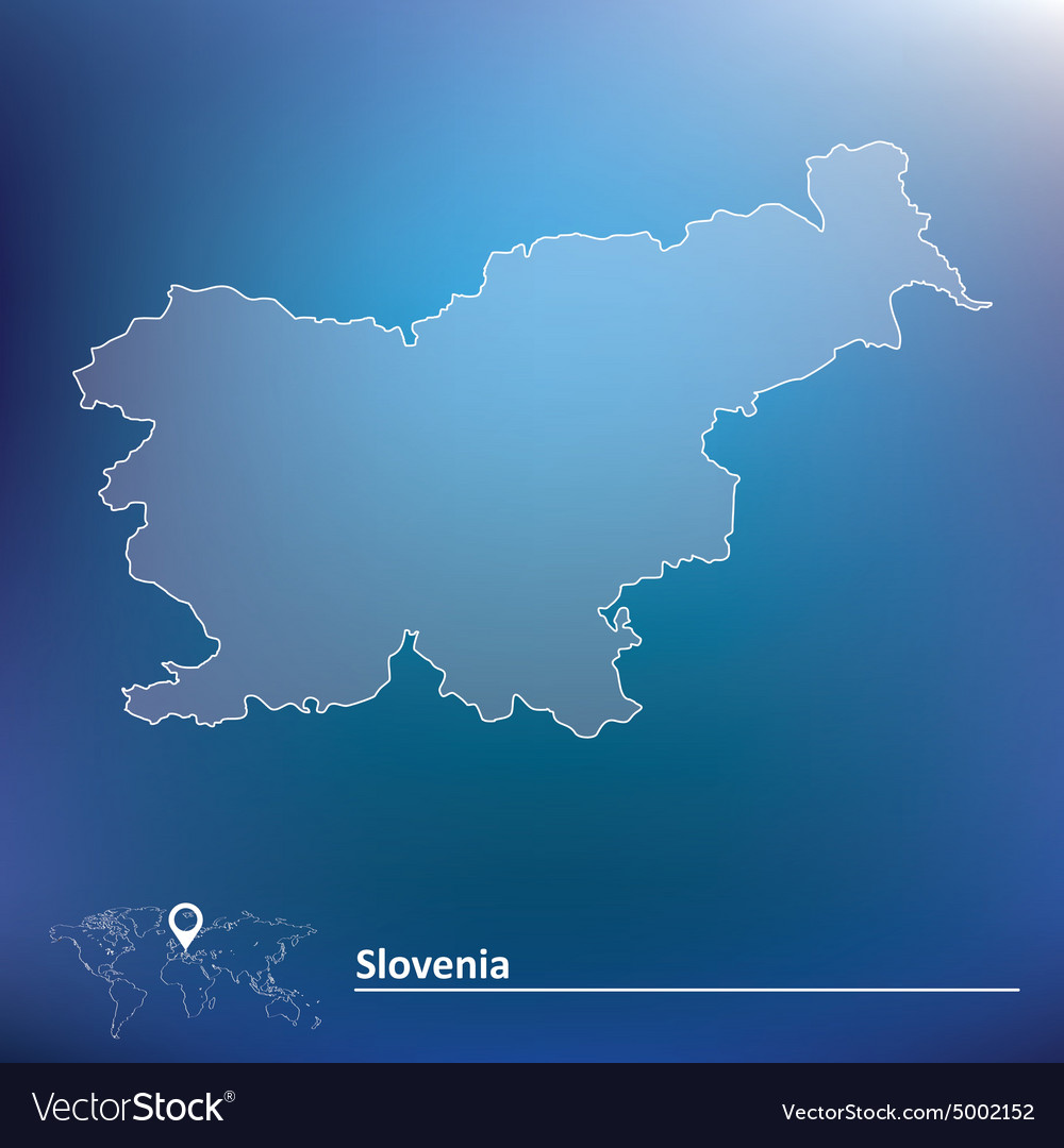 Map of slovenia Royalty Free Vector Image - VectorStock