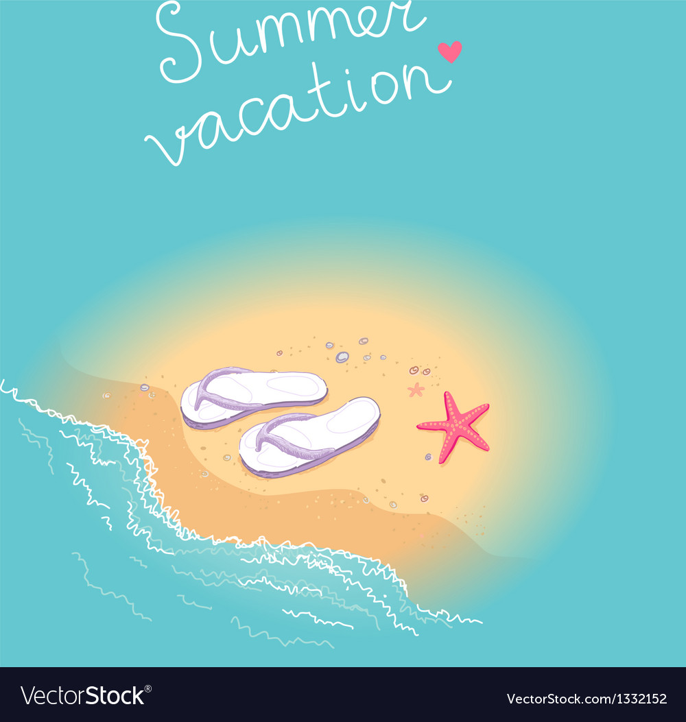 Summer Vacation Royalty Free Vector Image Vectorstock