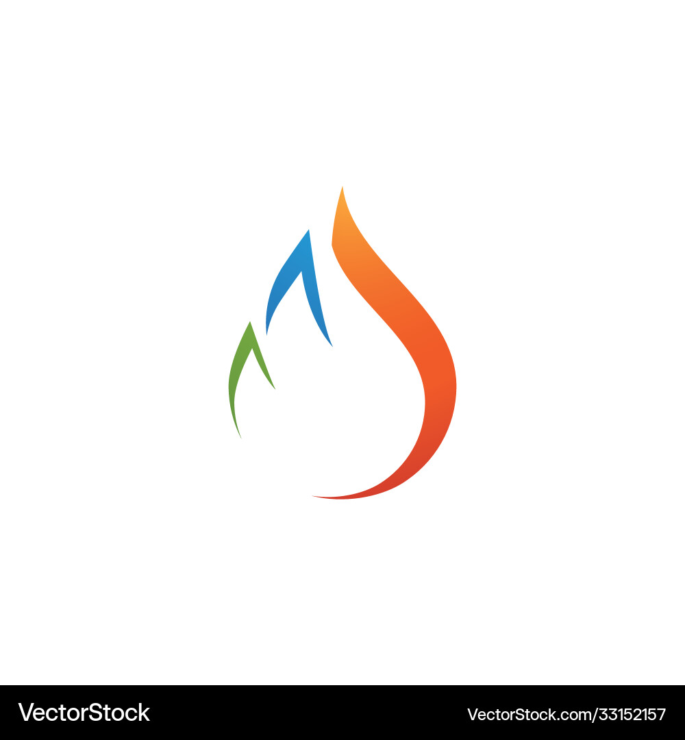 Fire flame logo Royalty Free Vector Image - VectorStock