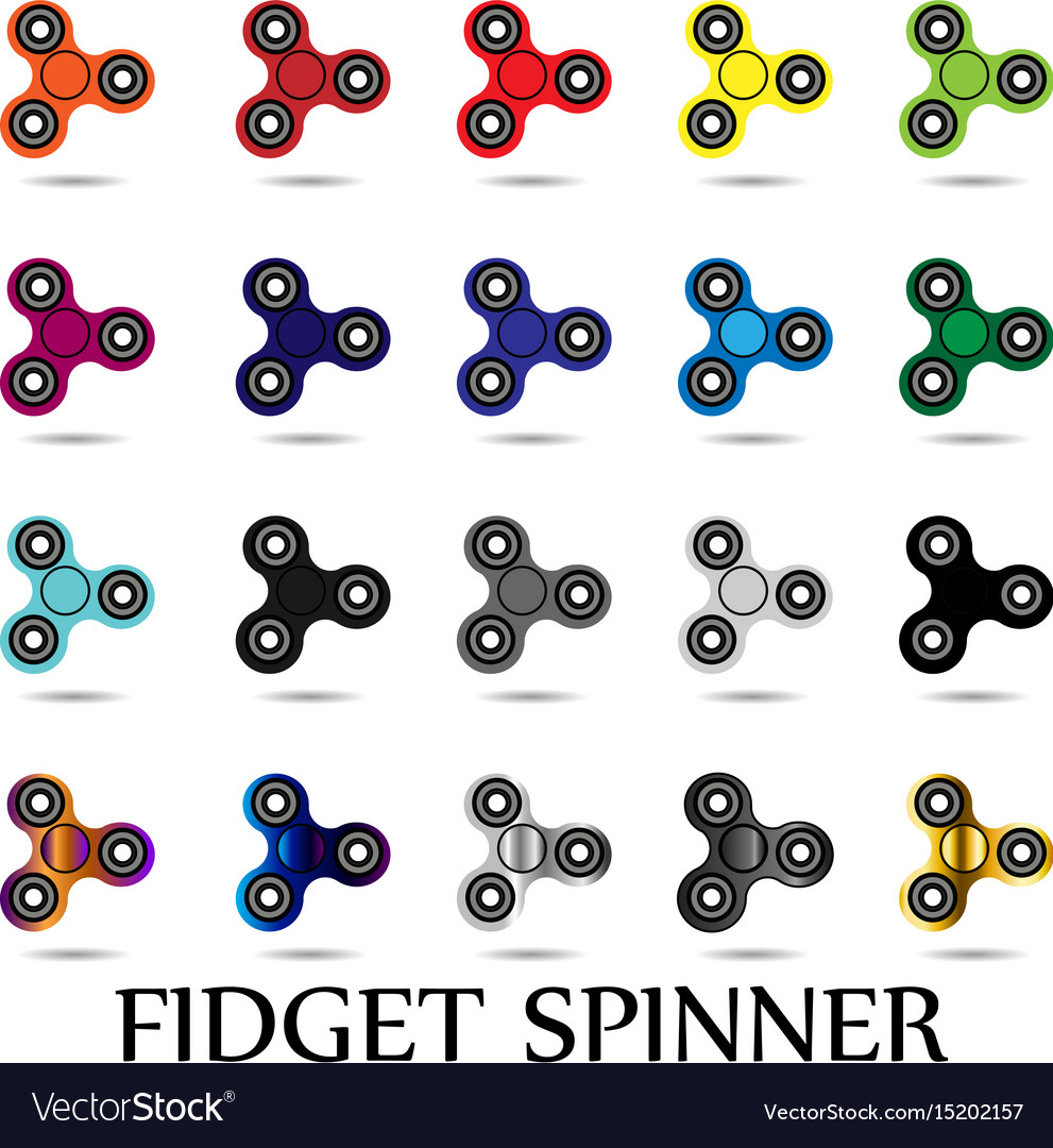 Hand spinner fidget toy for increased focus Vector Image