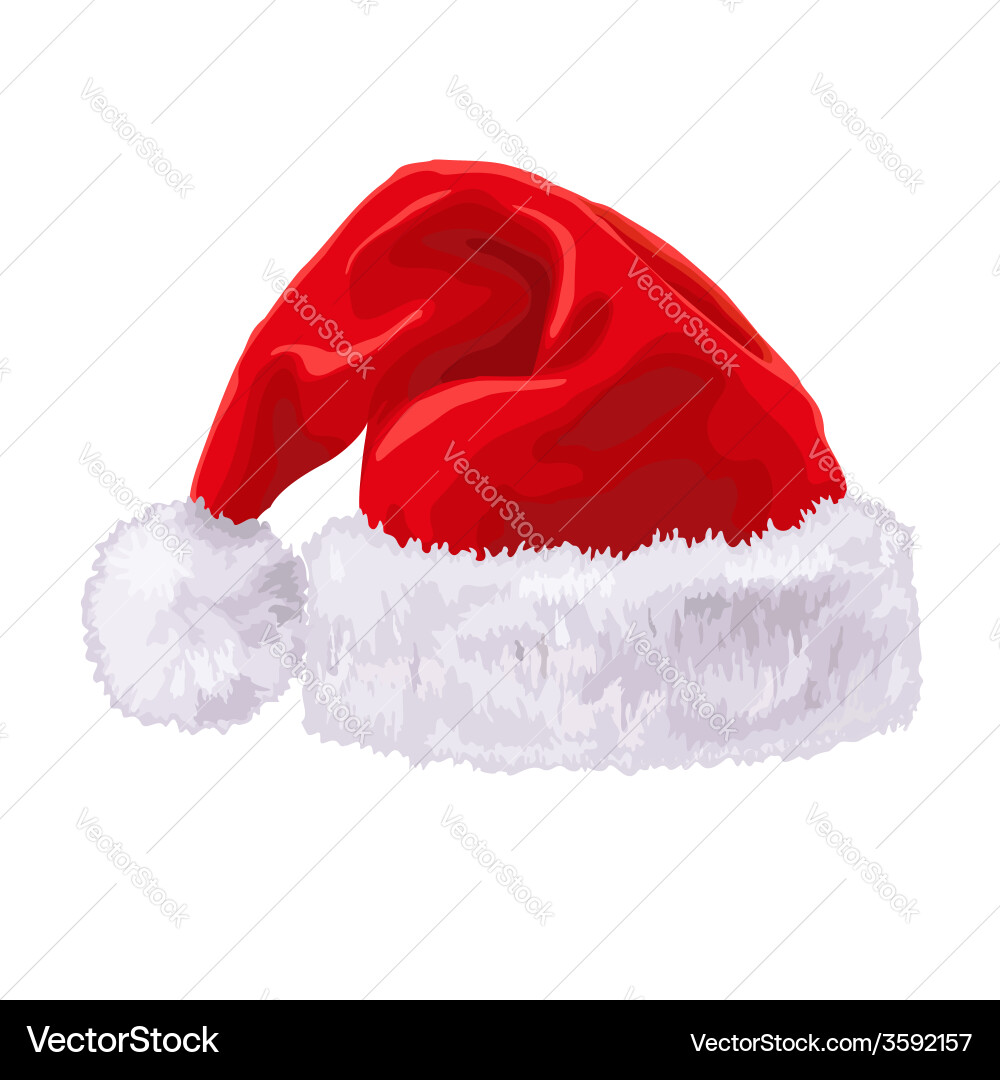 Santa claus hat Royalty Free Vector Image - VectorStock