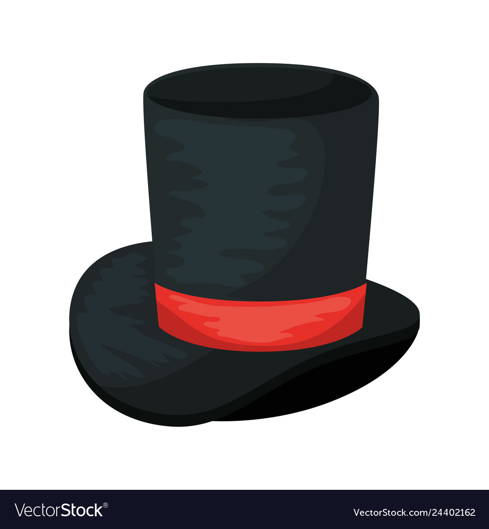 Gentleman top hat icon Royalty Free Vector Image