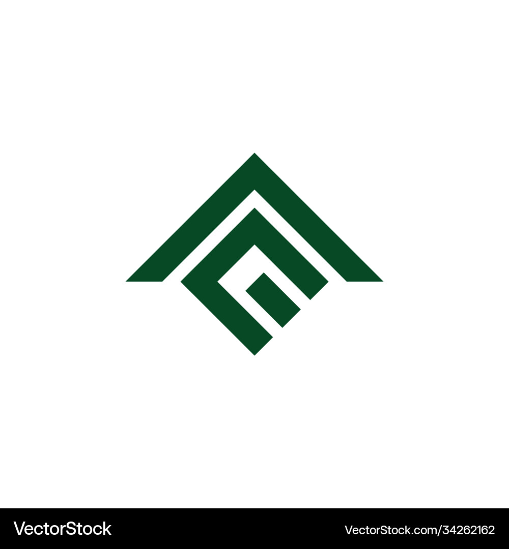 Letter Ae Simple Geometric Arrow Log O Royalty Free Vector