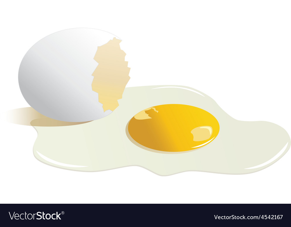 Broken Egg Royalty Free Vector Image - VectorStock