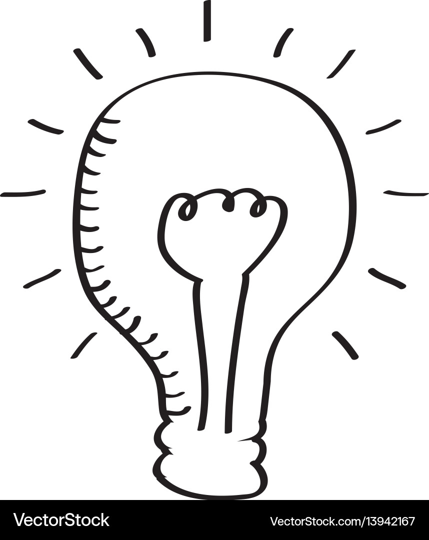 Bulb light isolated icon Royalty Free Vector Image