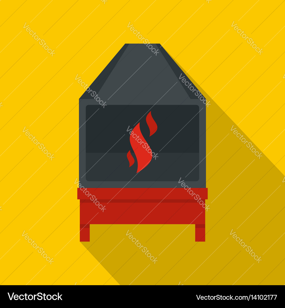 Blacksmith icon flat style Royalty Free Vector Image