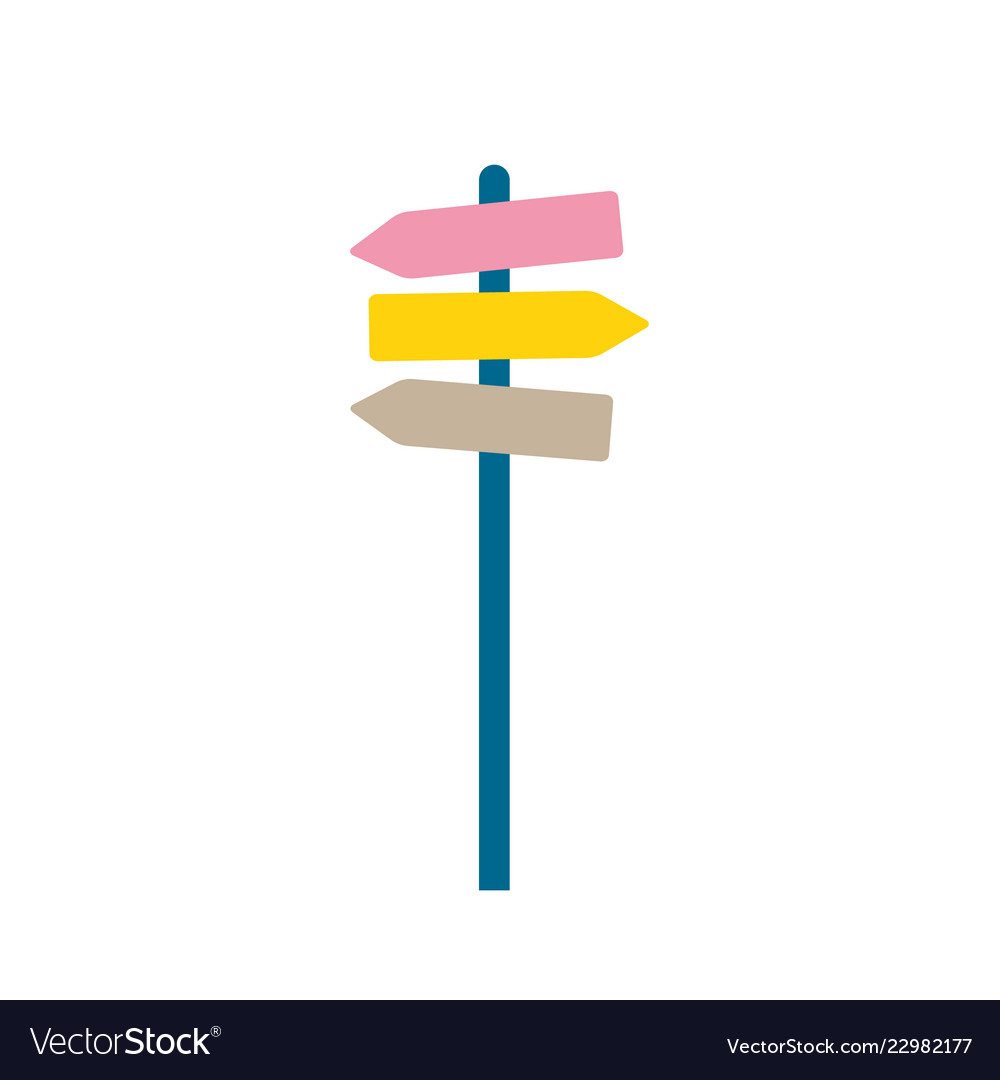 Guidepost Royalty Free Vector Image - VectorStock