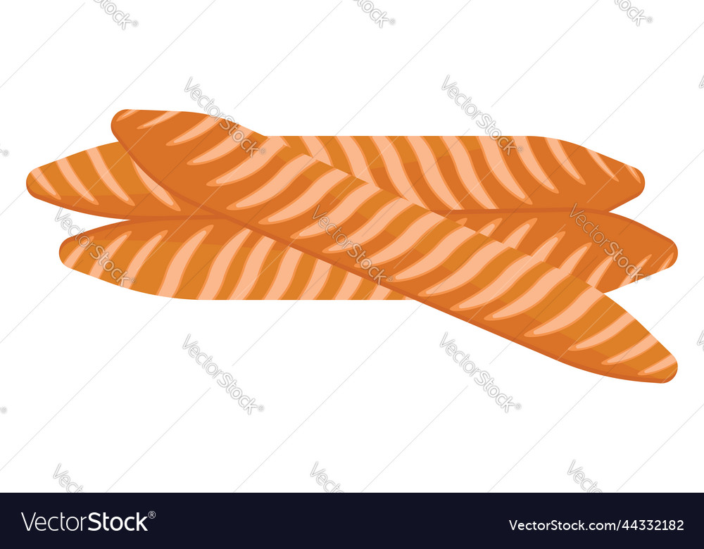 Bread sticks on a white background Royalty Free Vector Image