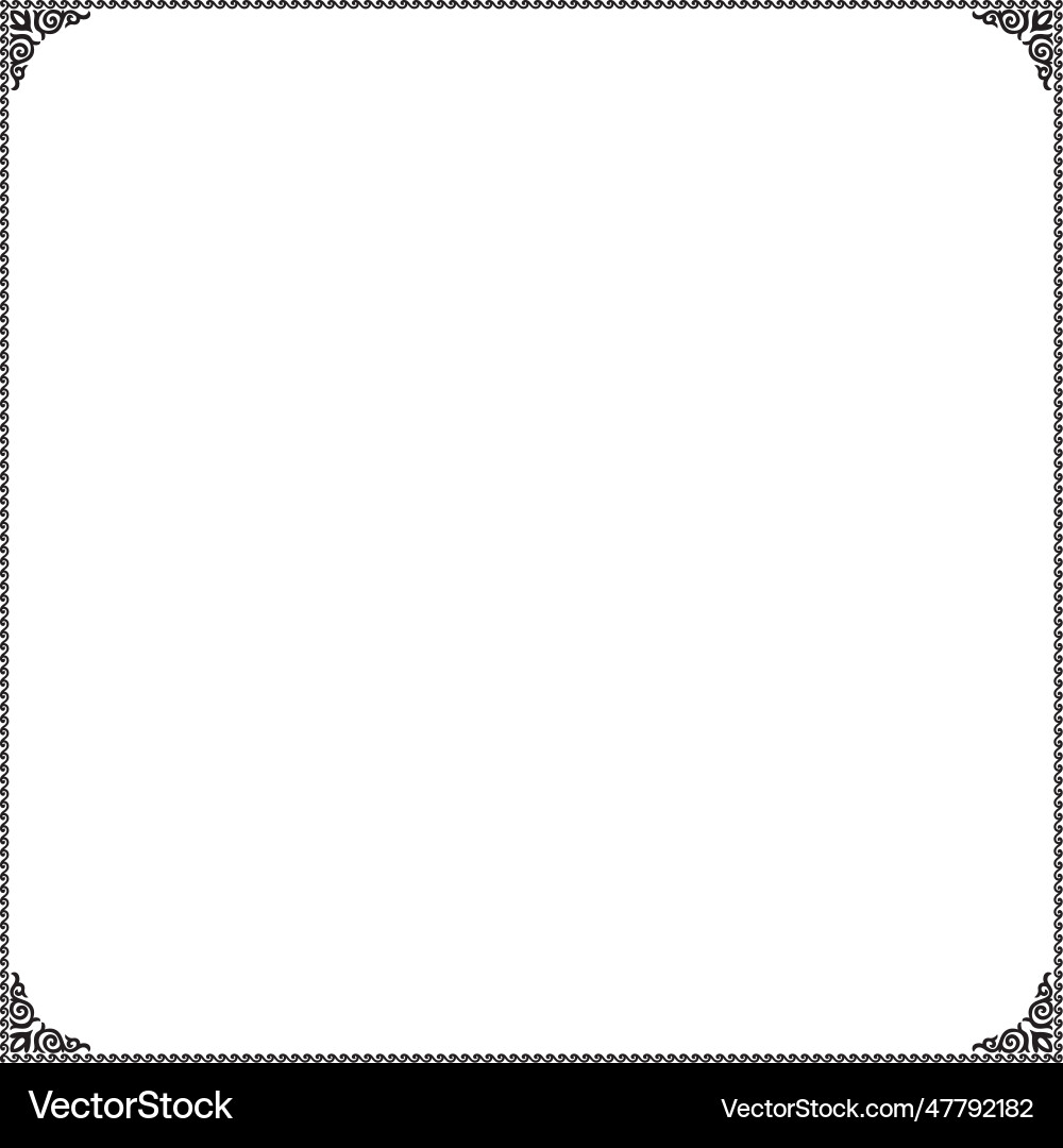 Decorative frame ornament Royalty Free Vector Image