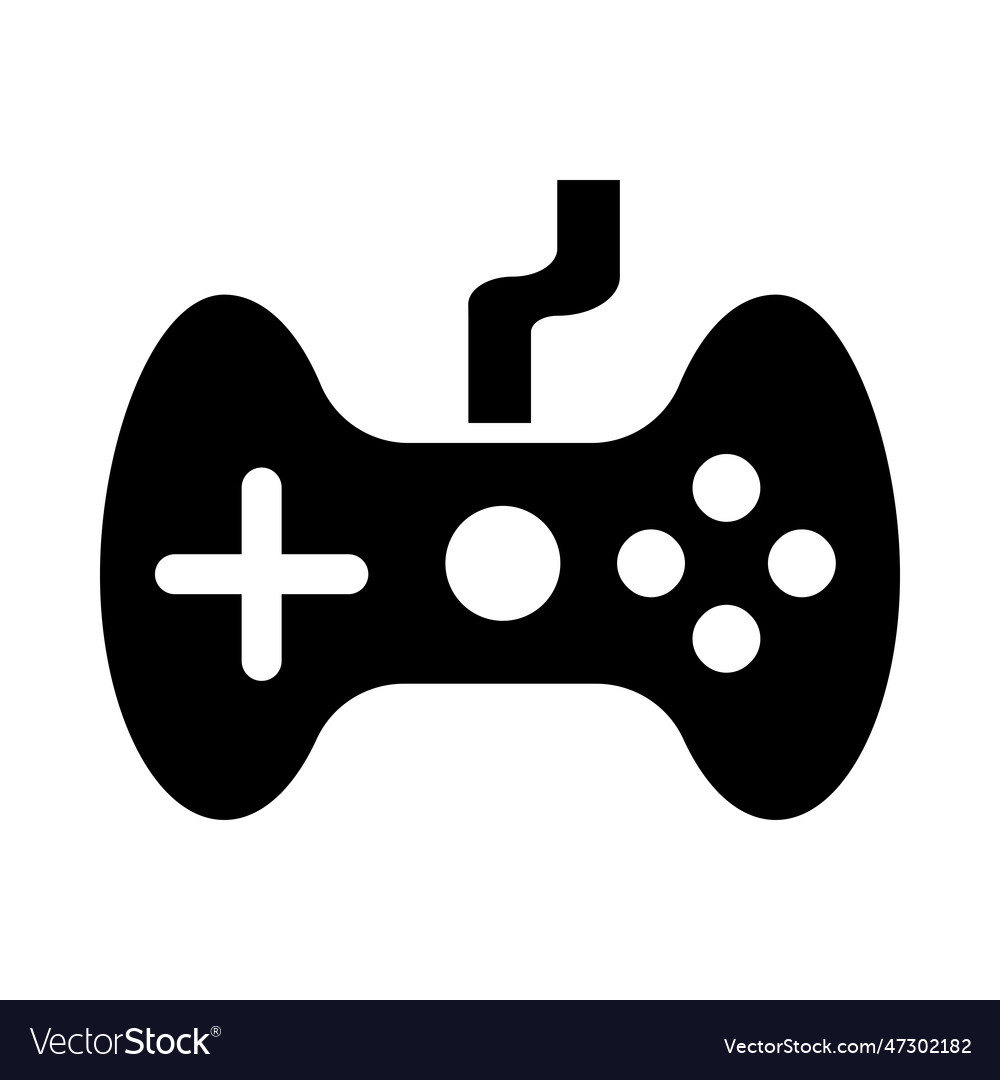 Gaming glyph icon for personal and commercial use Vector Image