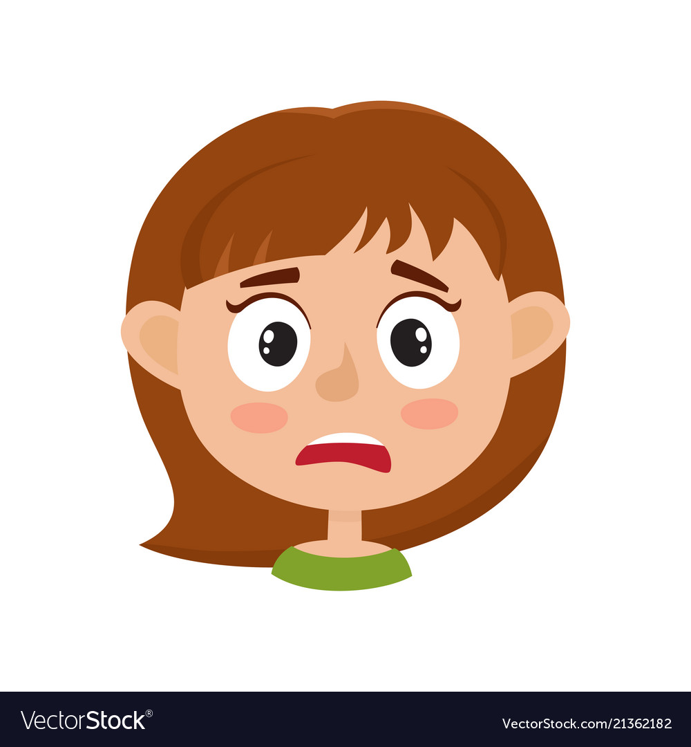 Animated Scared face | Sticker