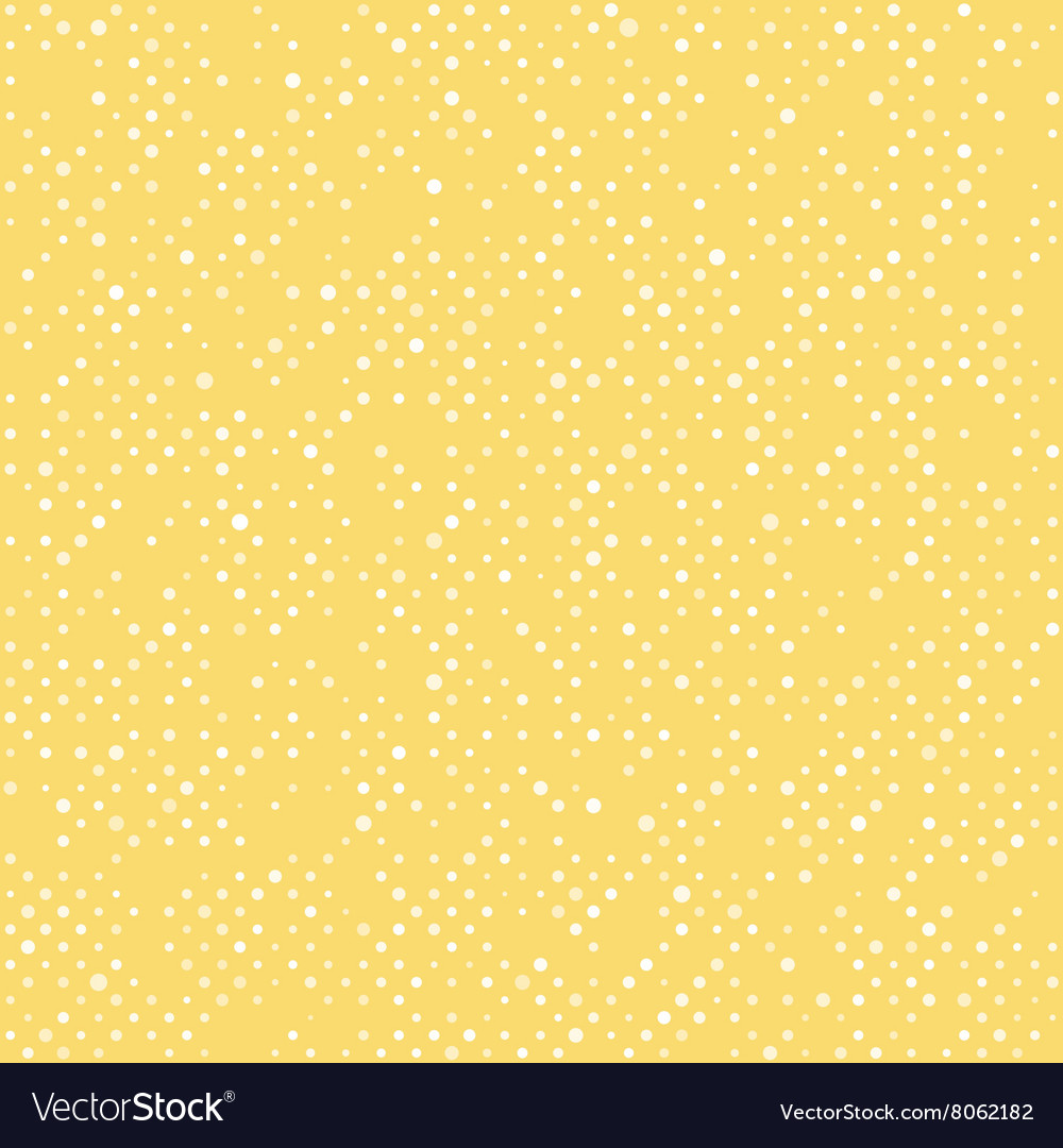 Seamless polka dot yellow pattern with circles Vector Image