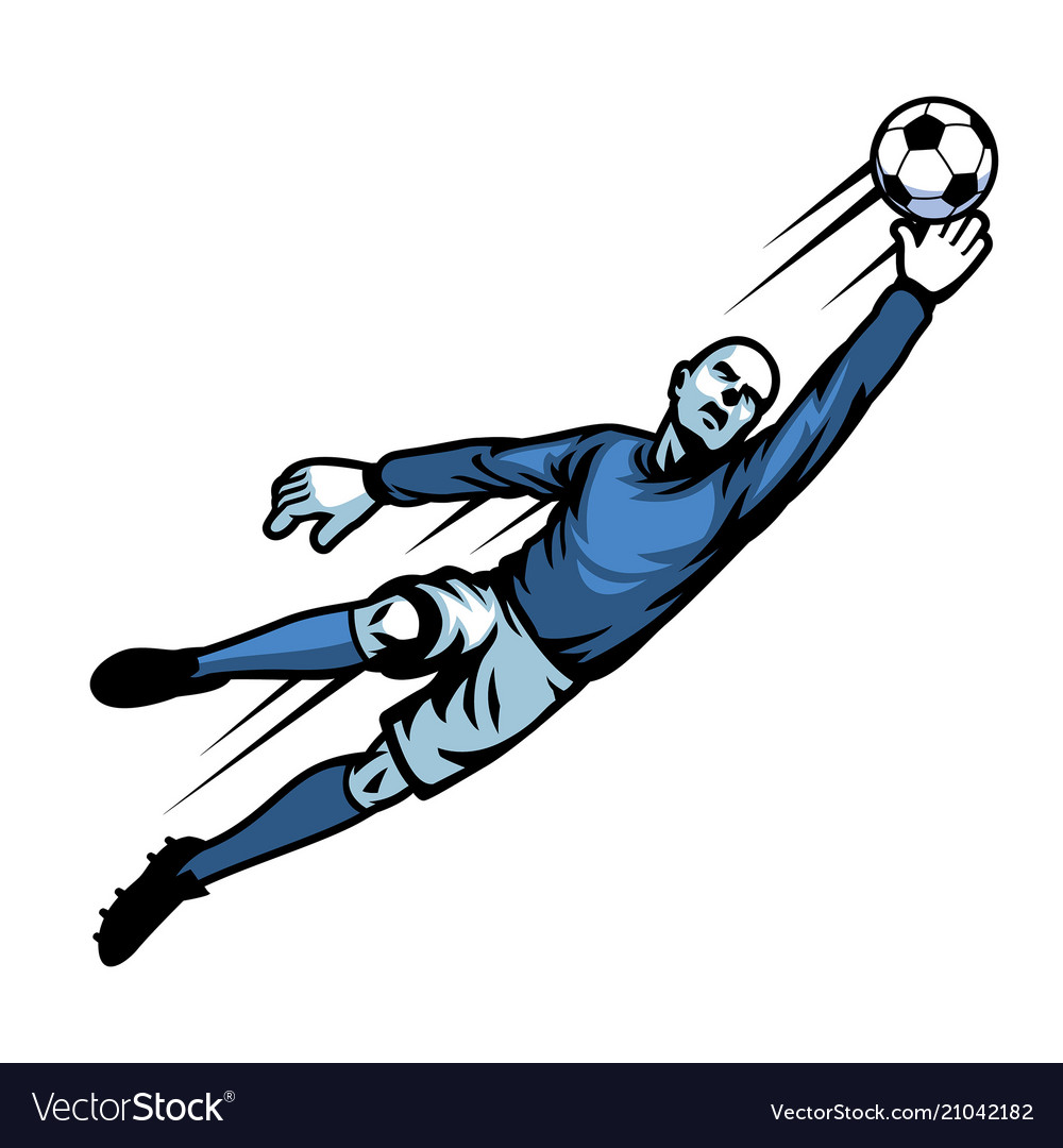 Soccer goalkeeper Royalty Free Vector Image - VectorStock