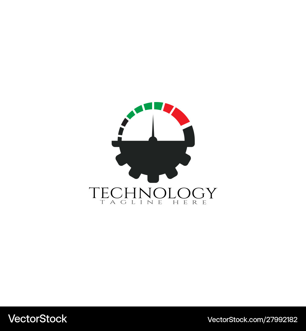 Technology icon templatecreative logo designspeed Vector Image