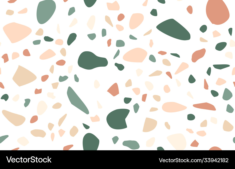 Terrazzo flooring seamless pattern Royalty Free Vector Image