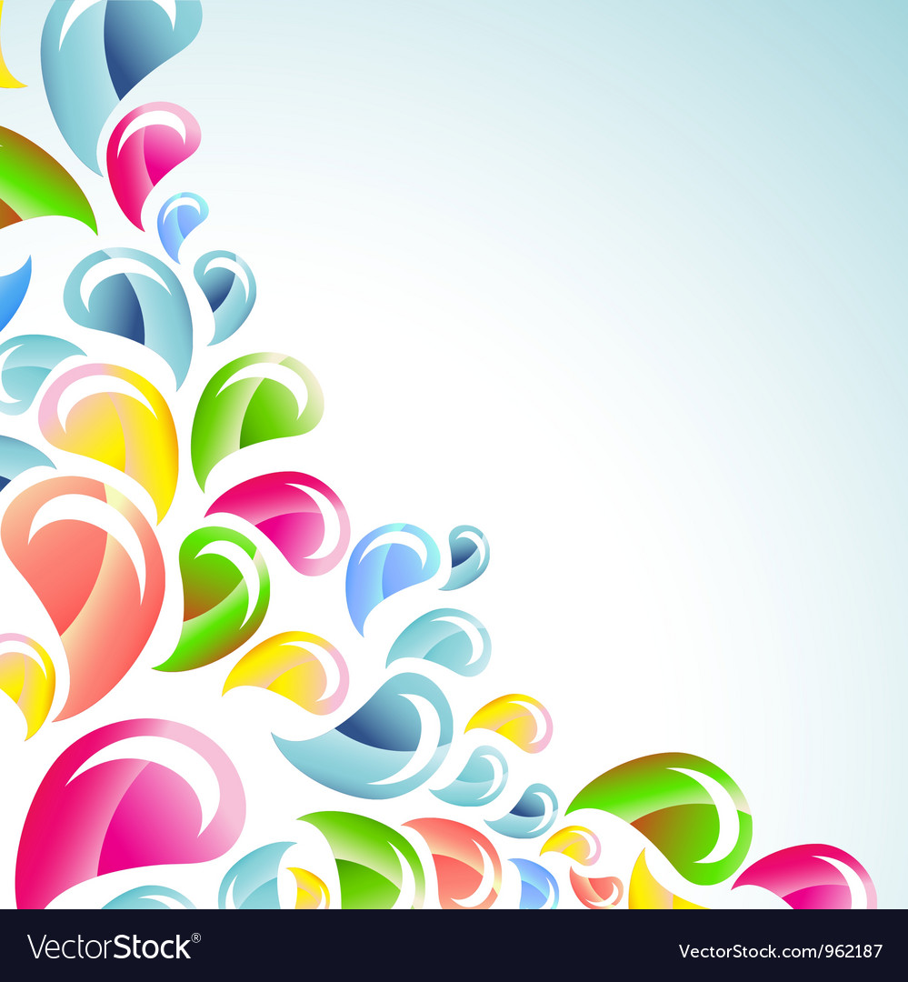 Abstract color bright splash Royalty Free Vector Image