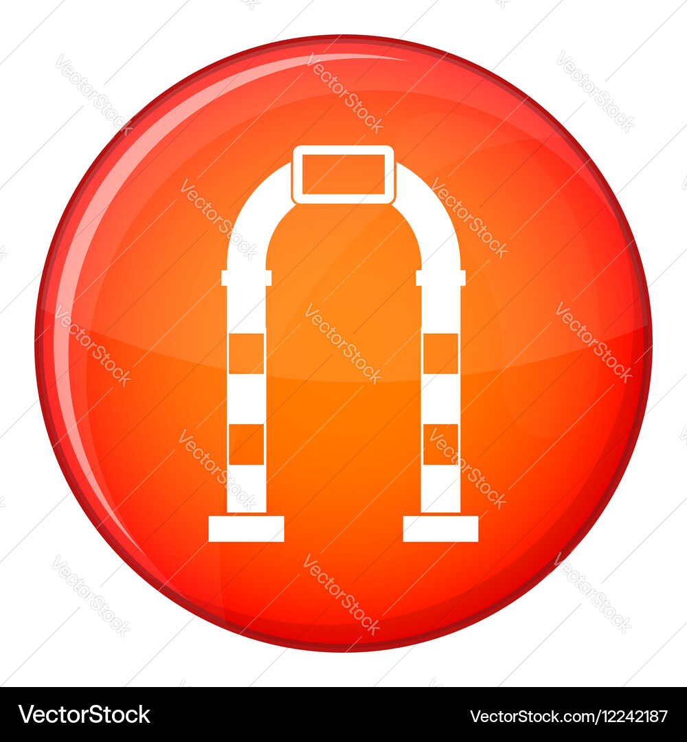Arch icon flat style Royalty Free Vector Image