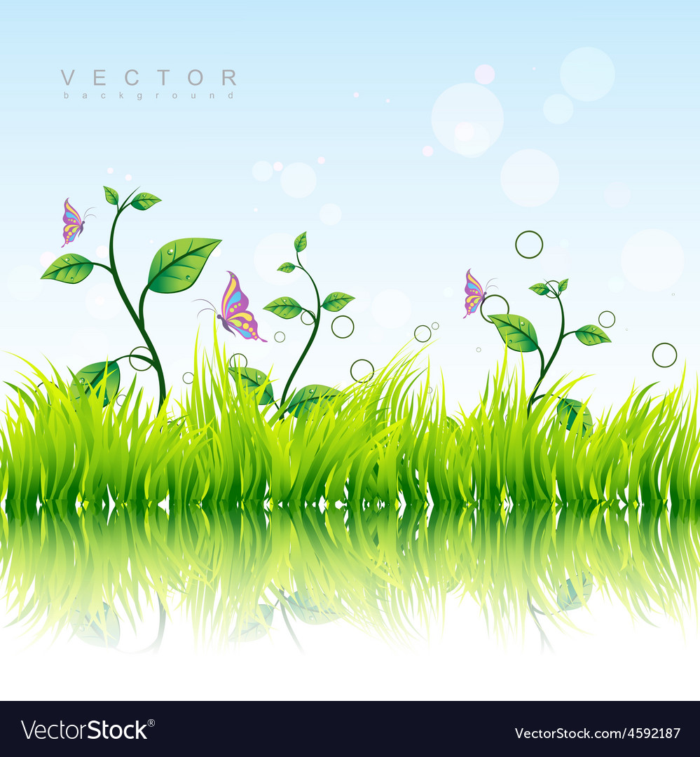 Colorful nature background Royalty Free Vector Image