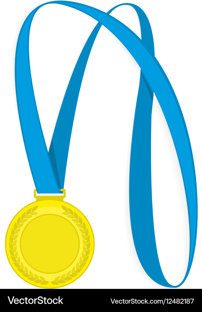 Gold medal Royalty Free Vector Image - VectorStock