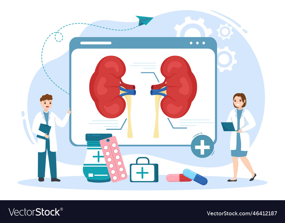 Nephrologist with cardiologist proctologist Vector Image