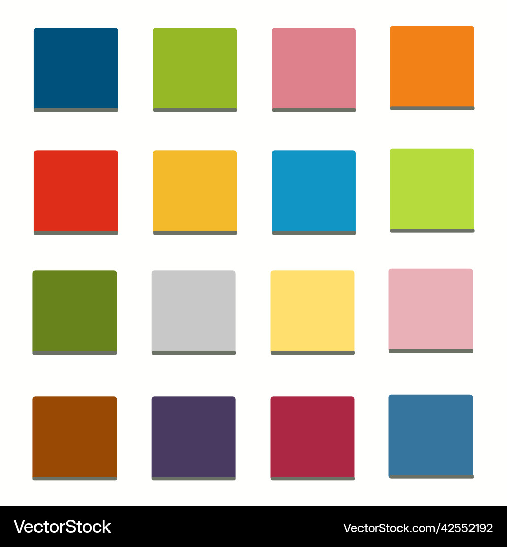 16 blank icon in flat style Royalty Free Vector Image