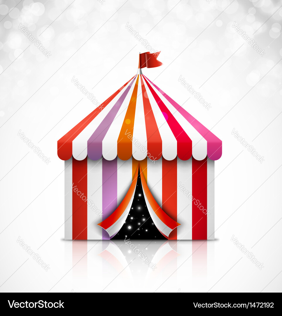 Circus tent Royalty Free Vector Image - VectorStock