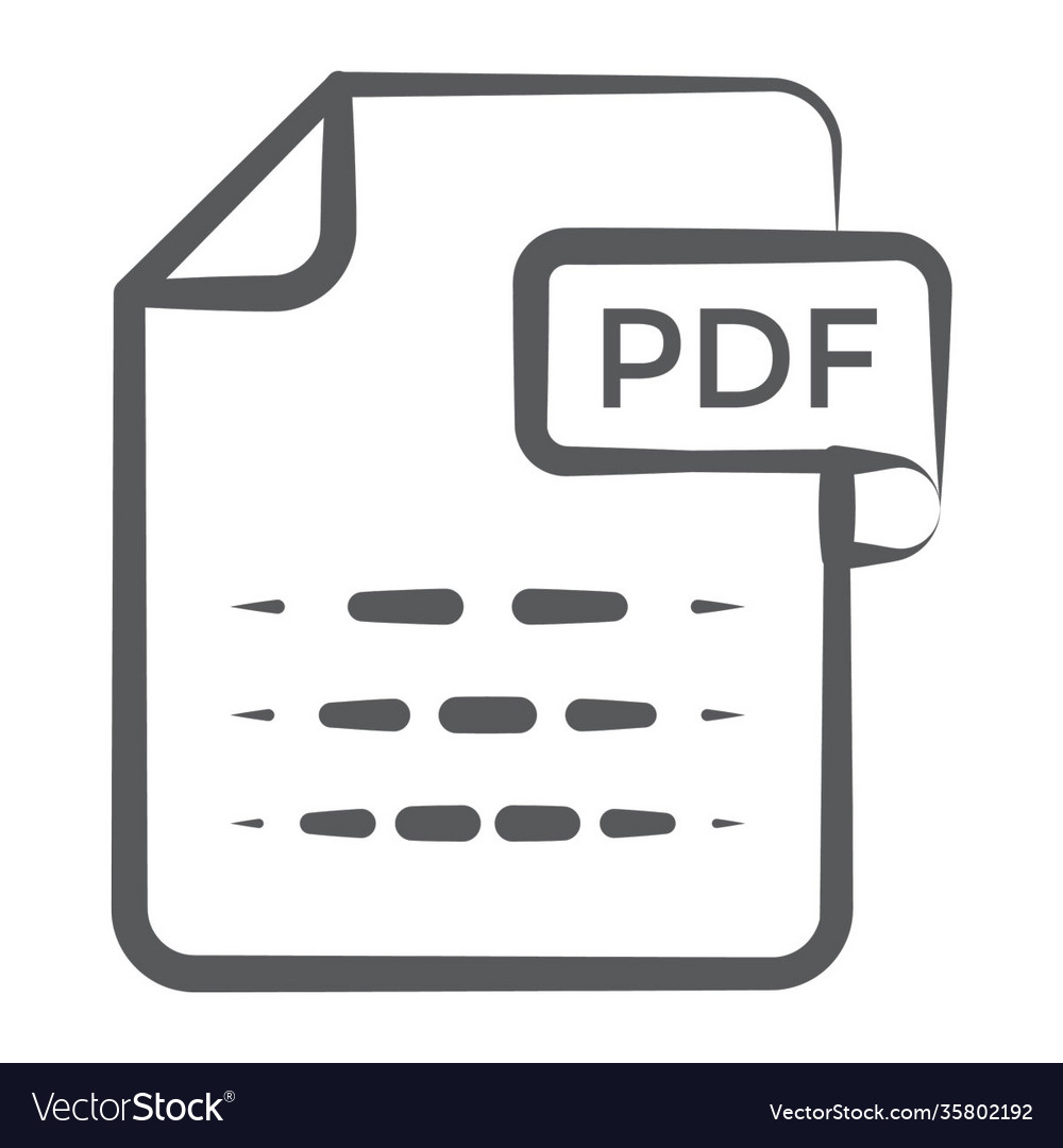 Pdf file Royalty Free Vector Image - VectorStock