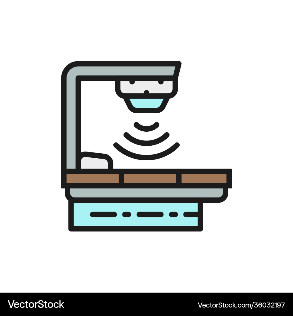 Cancer treatment device radiation therapy Vector Image