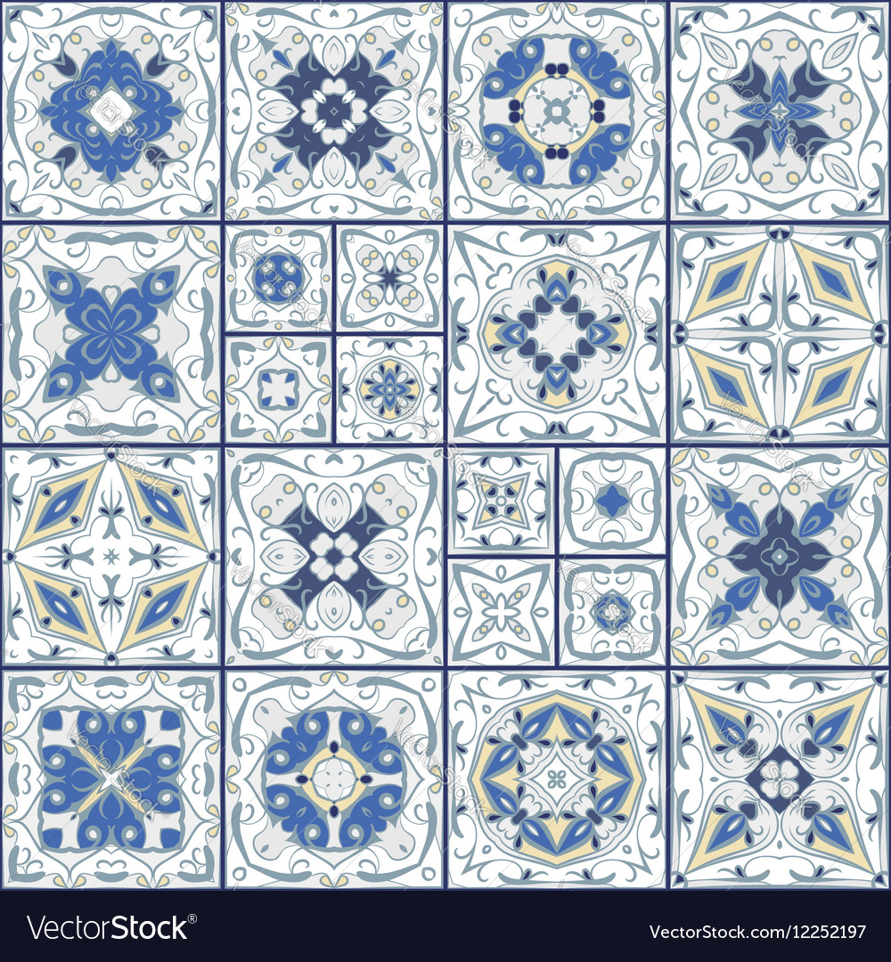 Collection Of Ceramic Tiles Royalty Free Vector Image Collection Of Ceramic Tiles Vector Image
