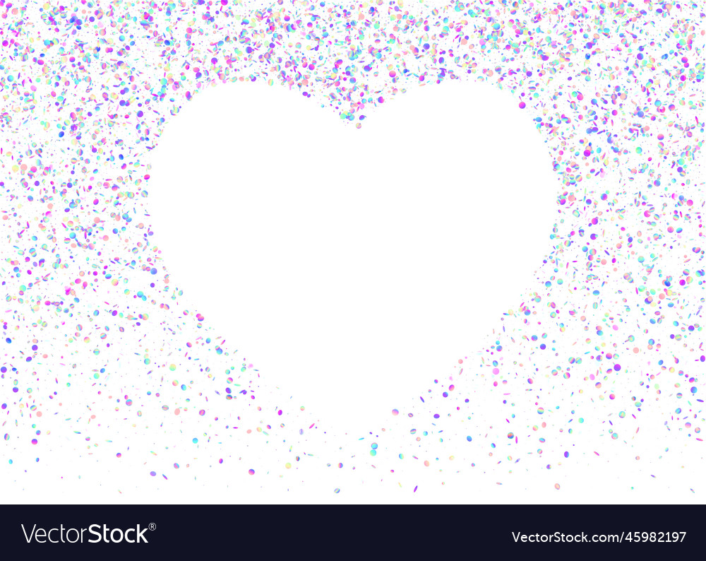 Neon confetti violet shiny effect rainbow Vector Image