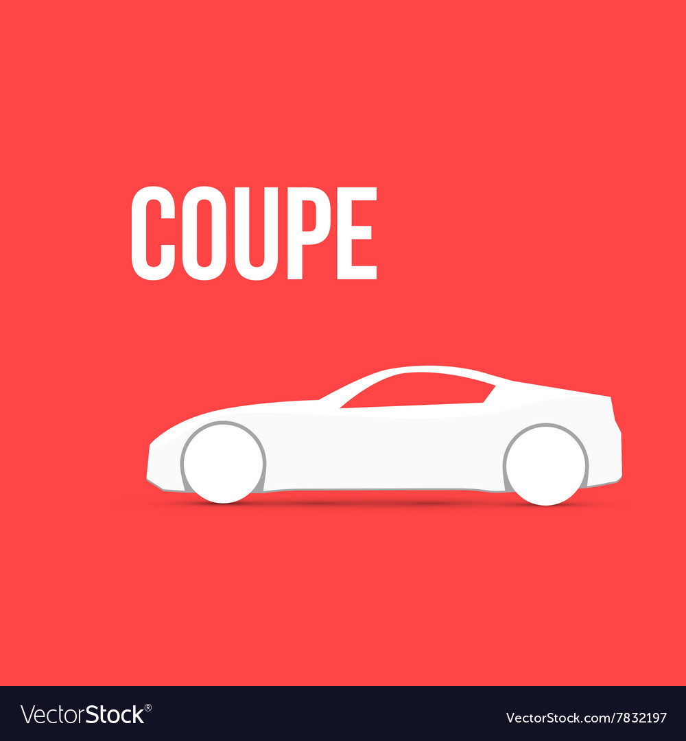 Sample car icon isolated Royalty Free Vector Image