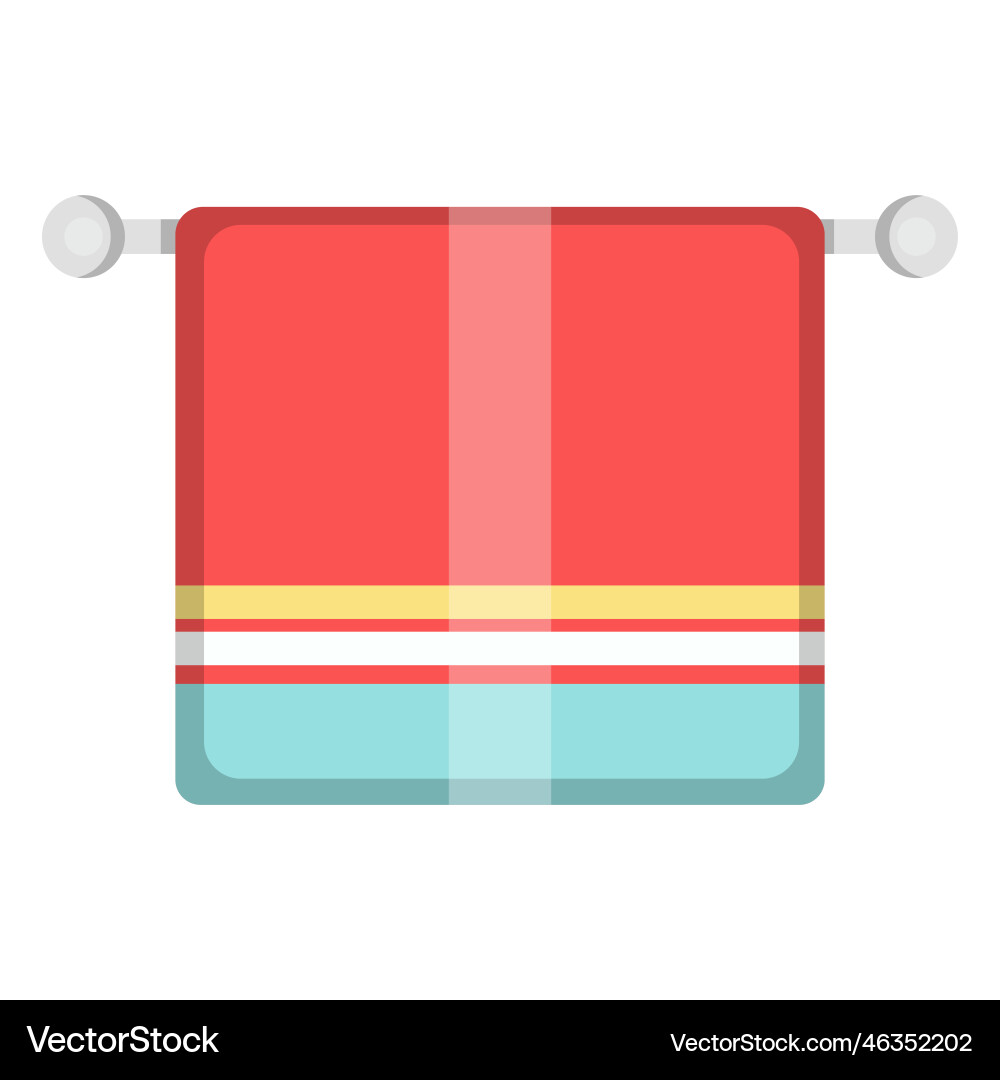 Bathroom towel icon Royalty Free Vector Image - VectorStock