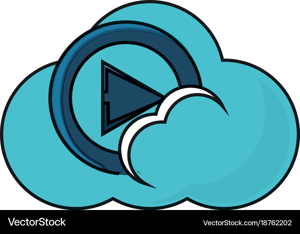 Cloud storage design concept Royalty Free Vector Image