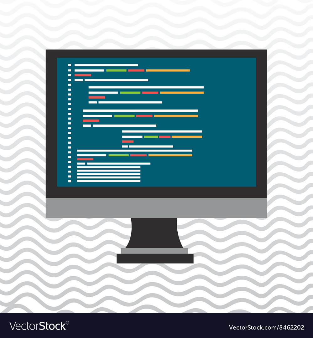 Computer programming design Royalty Free Vector Image